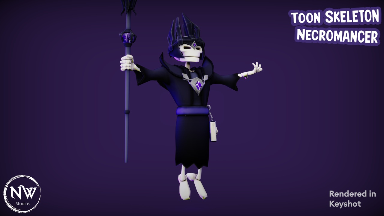 Media 1 for listing Toon Skeleton Necromancer