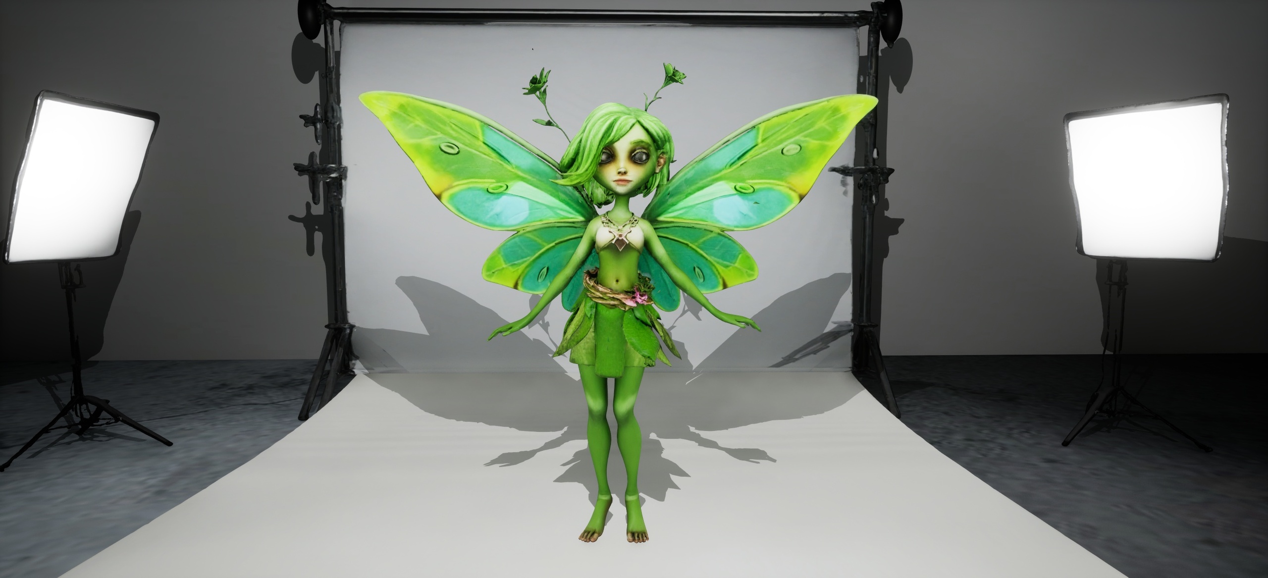 Media 1 for listing Forest Fairy Character - Ready To Rig