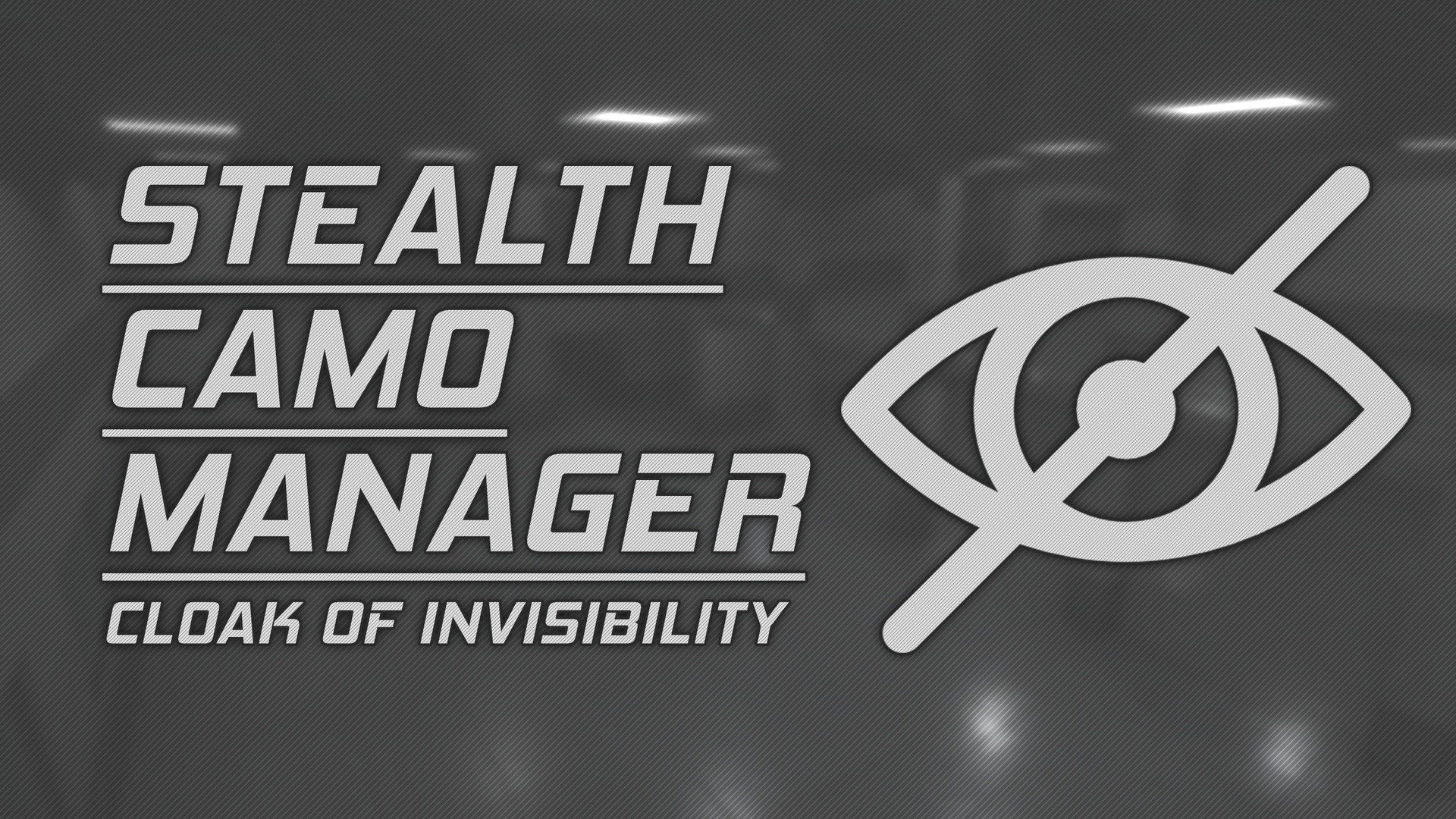 Media 1 for listing Stealth Camo Manager - Cloak of Invisibility