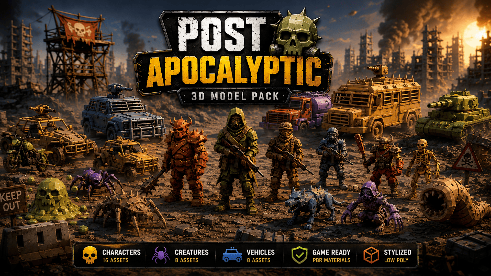 Pixit3D ToySoldiers Apocalypse | Fab