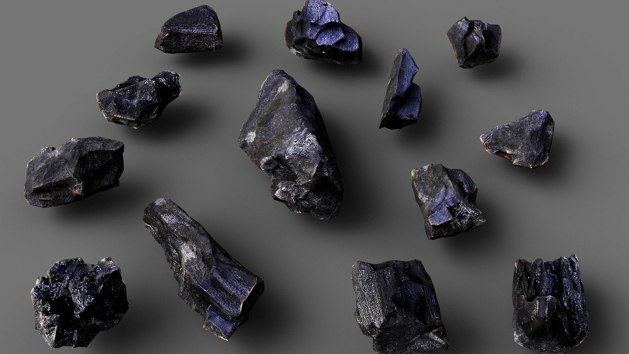 Media 1 for listing burned ground coal debris scatter PBR photogrammetry