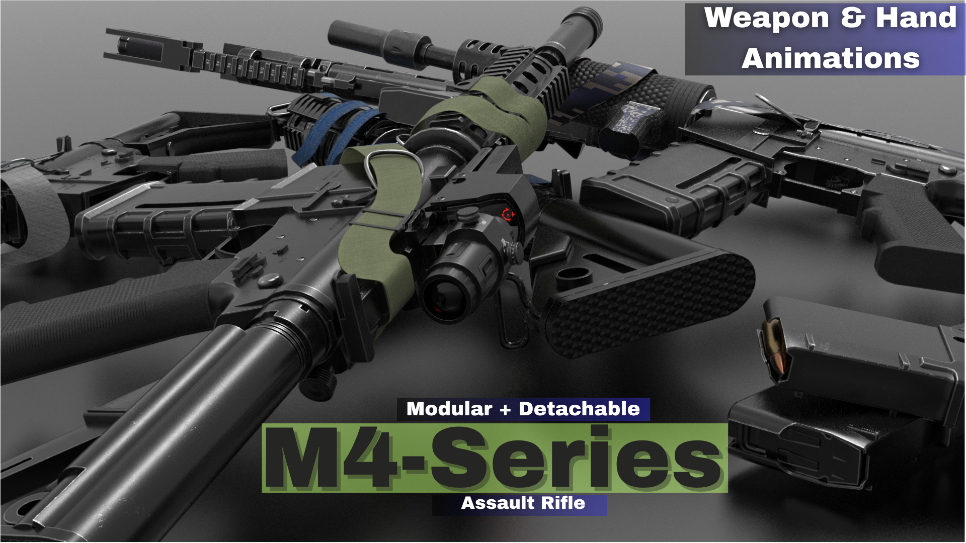 Fps 171 m4 Series V1 Fps Weapons (Fps - Tps) | Fab