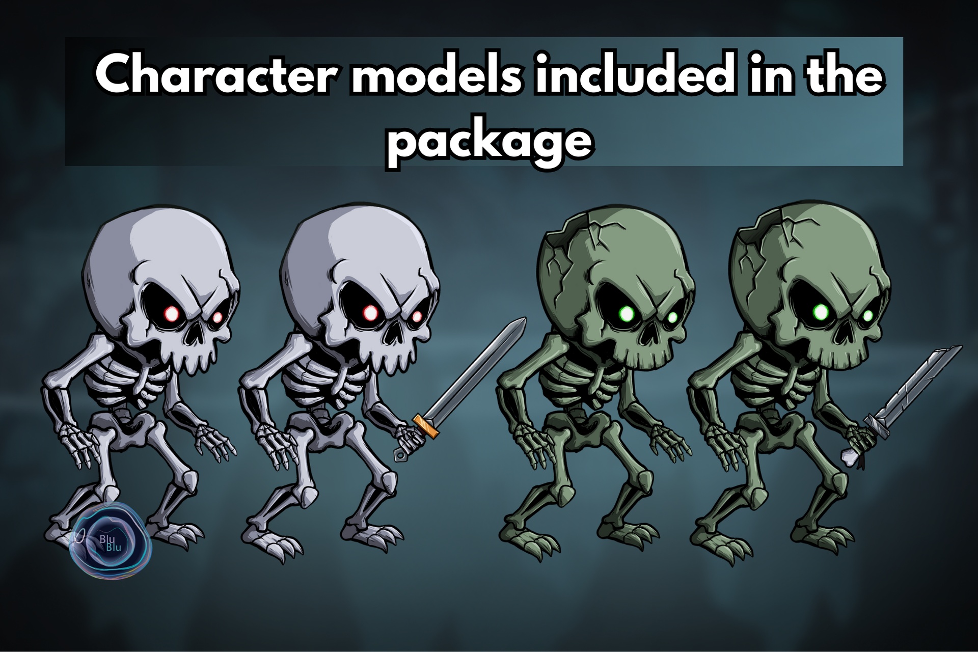 Media 1 for listing 2D Animated Skeletons