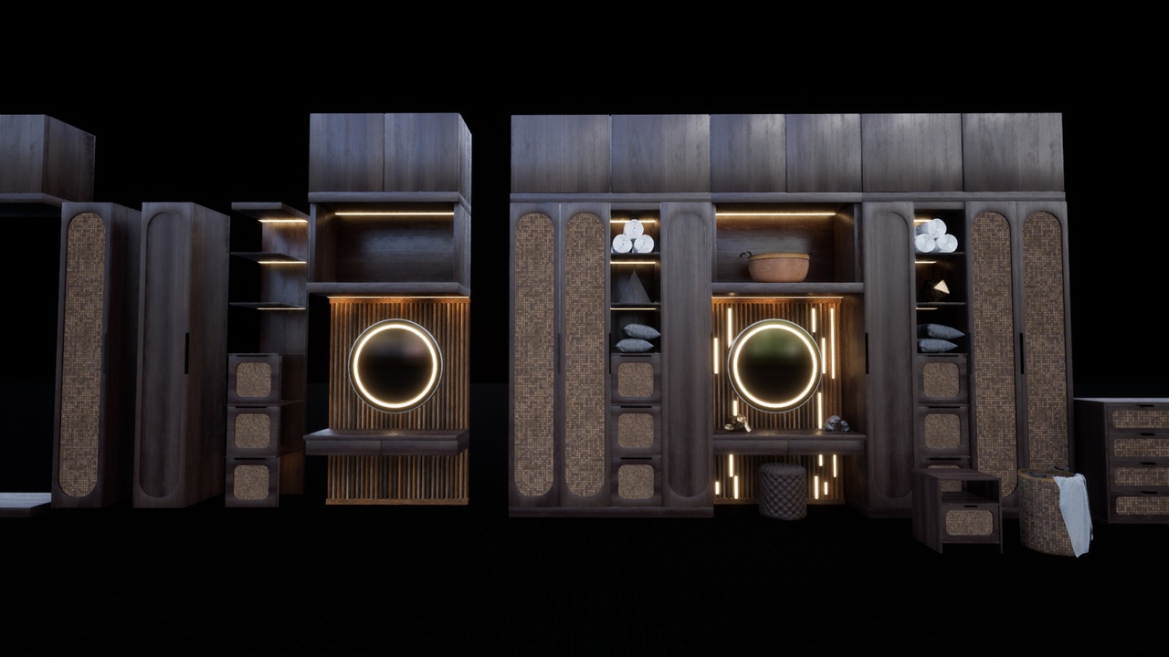Media 1 for listing Modular Wardrobe System – 0.5m Grid Snapped
