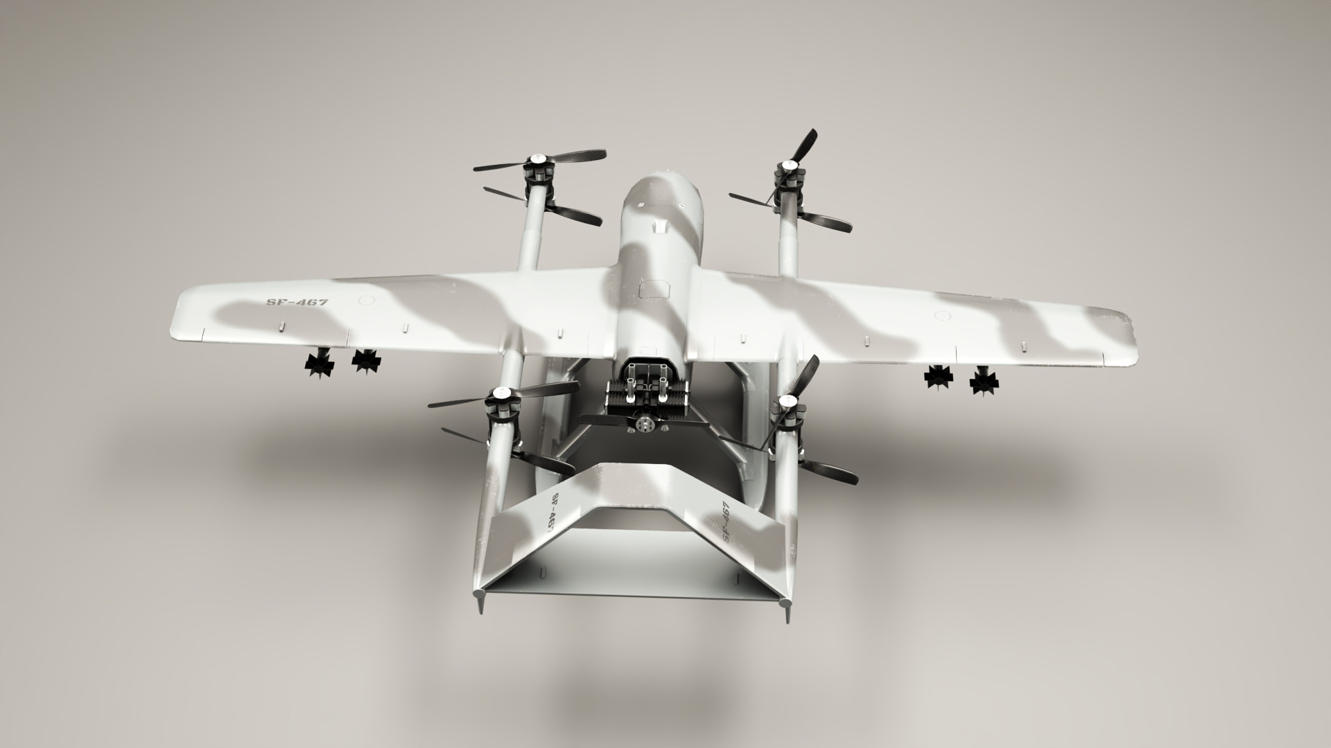 Military UAV - Armed Reconnaissance Drone | Fab