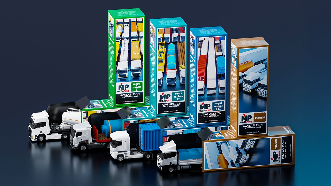 Media 1 for listing Megapoly.Art - Heavy Good Vehicles MegaPack