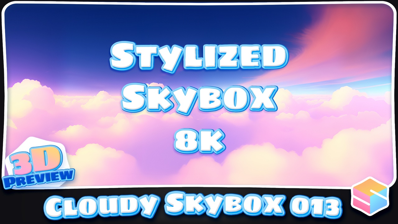 8k Stylized Cloudy Skybox 013 제품 등록을 위한 미디어 1개
