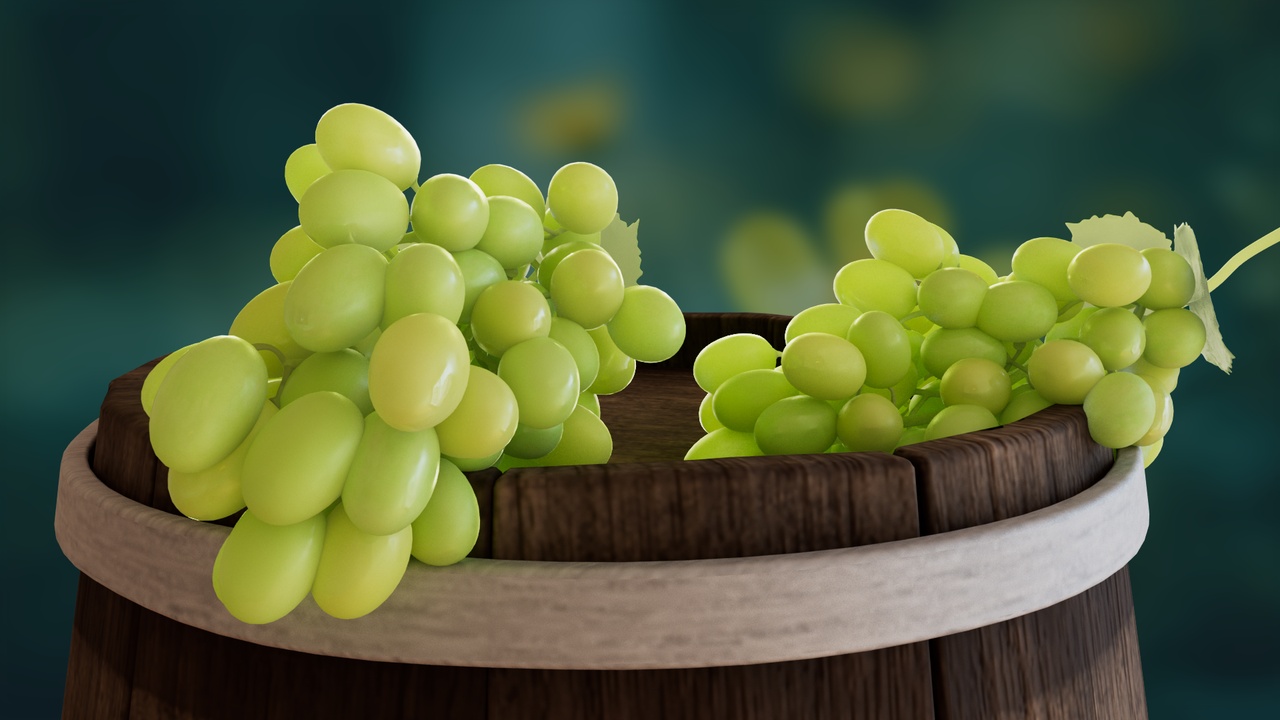 Media 1 for listing Realistic Grapes Fruit 3D Model