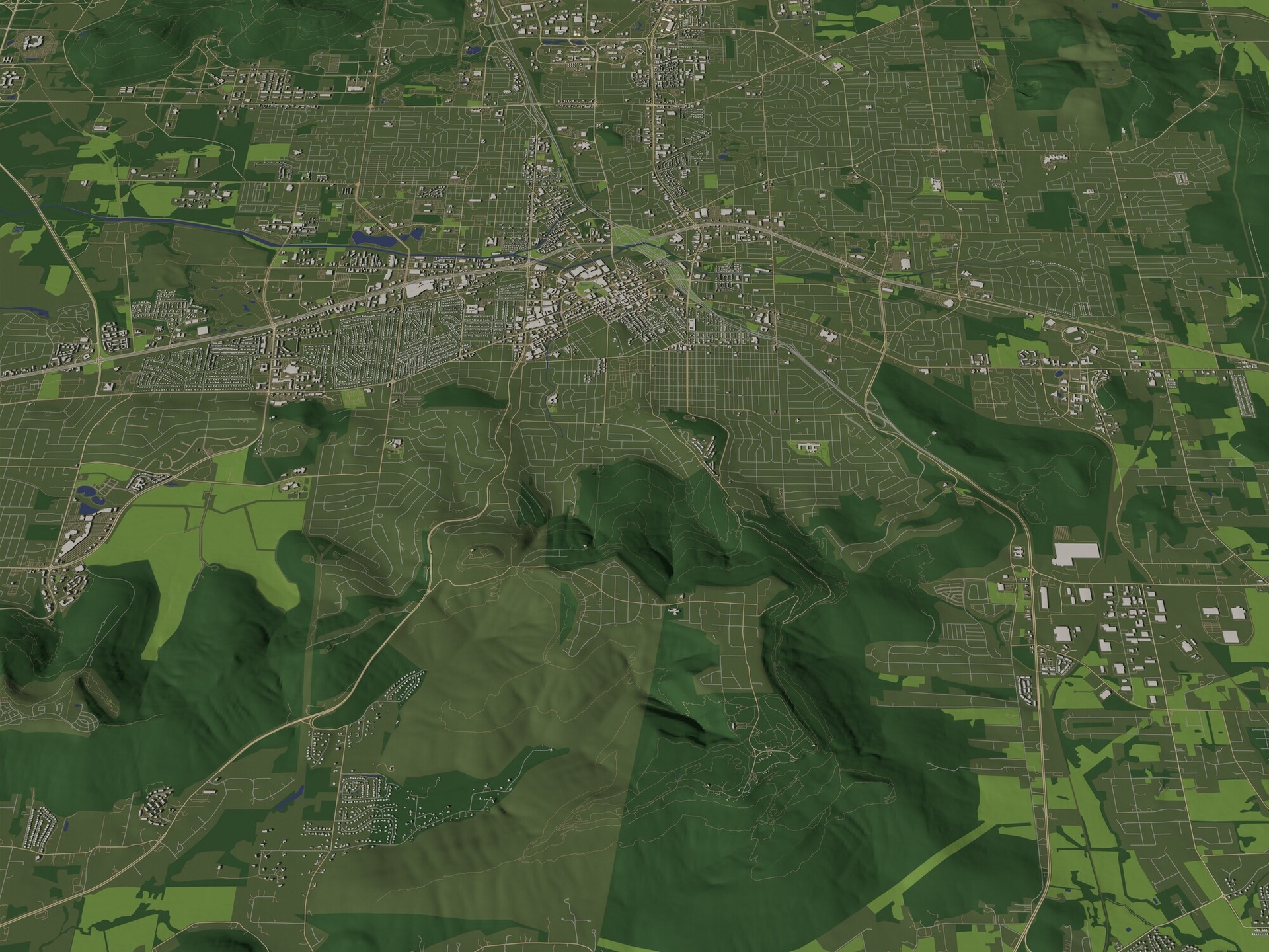 Media 1 for listing Huntsville Alabama USA in 20 km x 20 km - city and urban