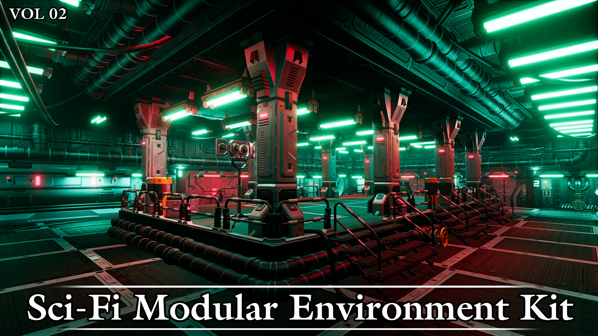 Sci-Fi Modular Environment Kit VOL02 | Fab