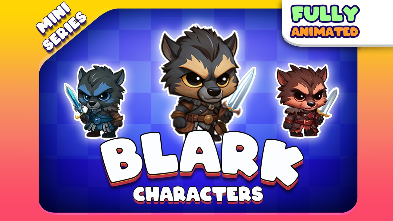 Media 1 for listing Tiny Blark - 2D Animated Character Mini Series (Spriter)