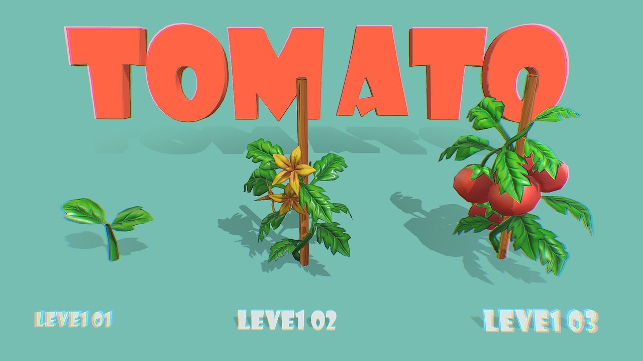 Media 1 for listing Free Pack - Stylized Tomato