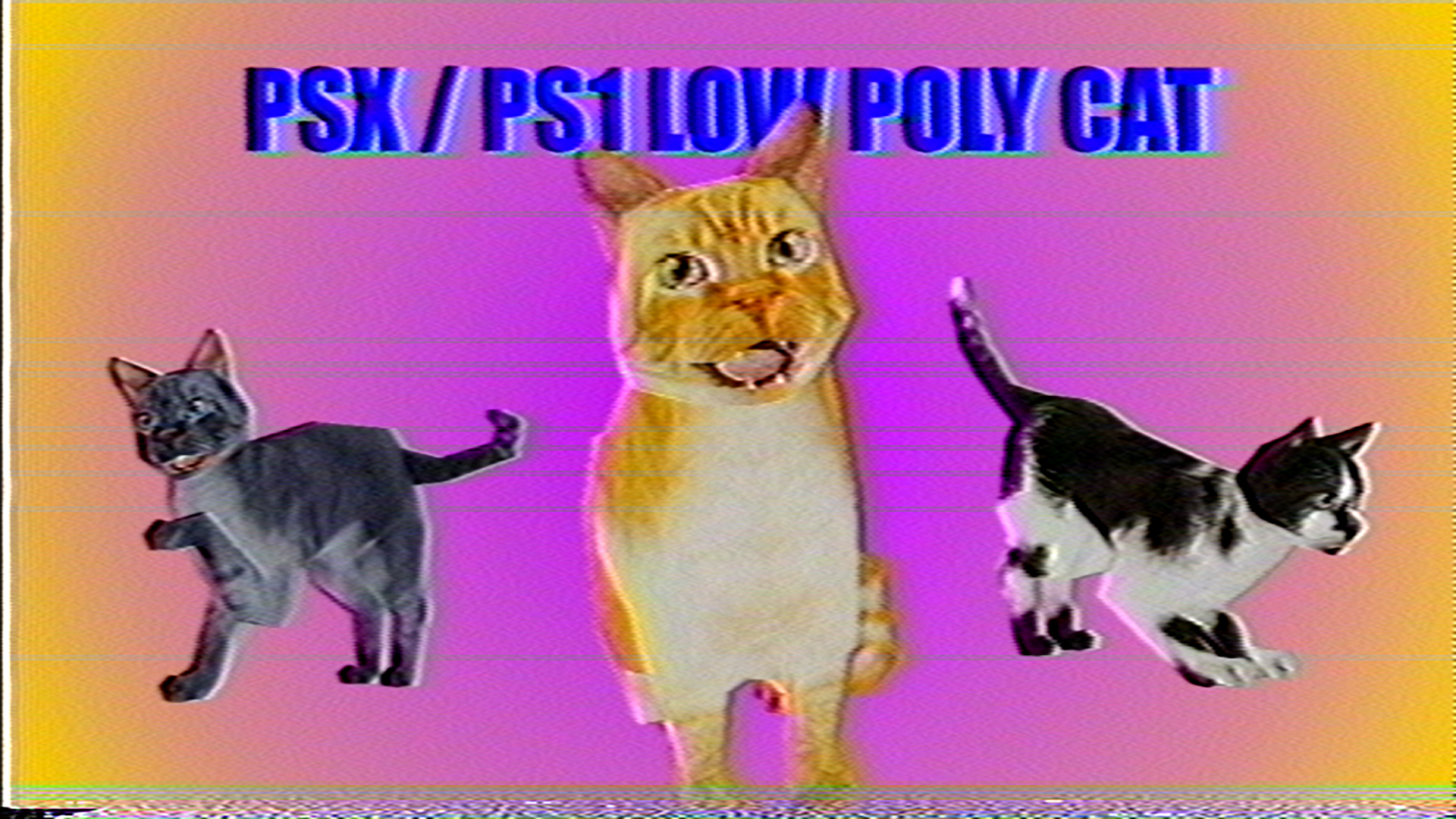 PSX / PS1 Low Poly Cat | Fab