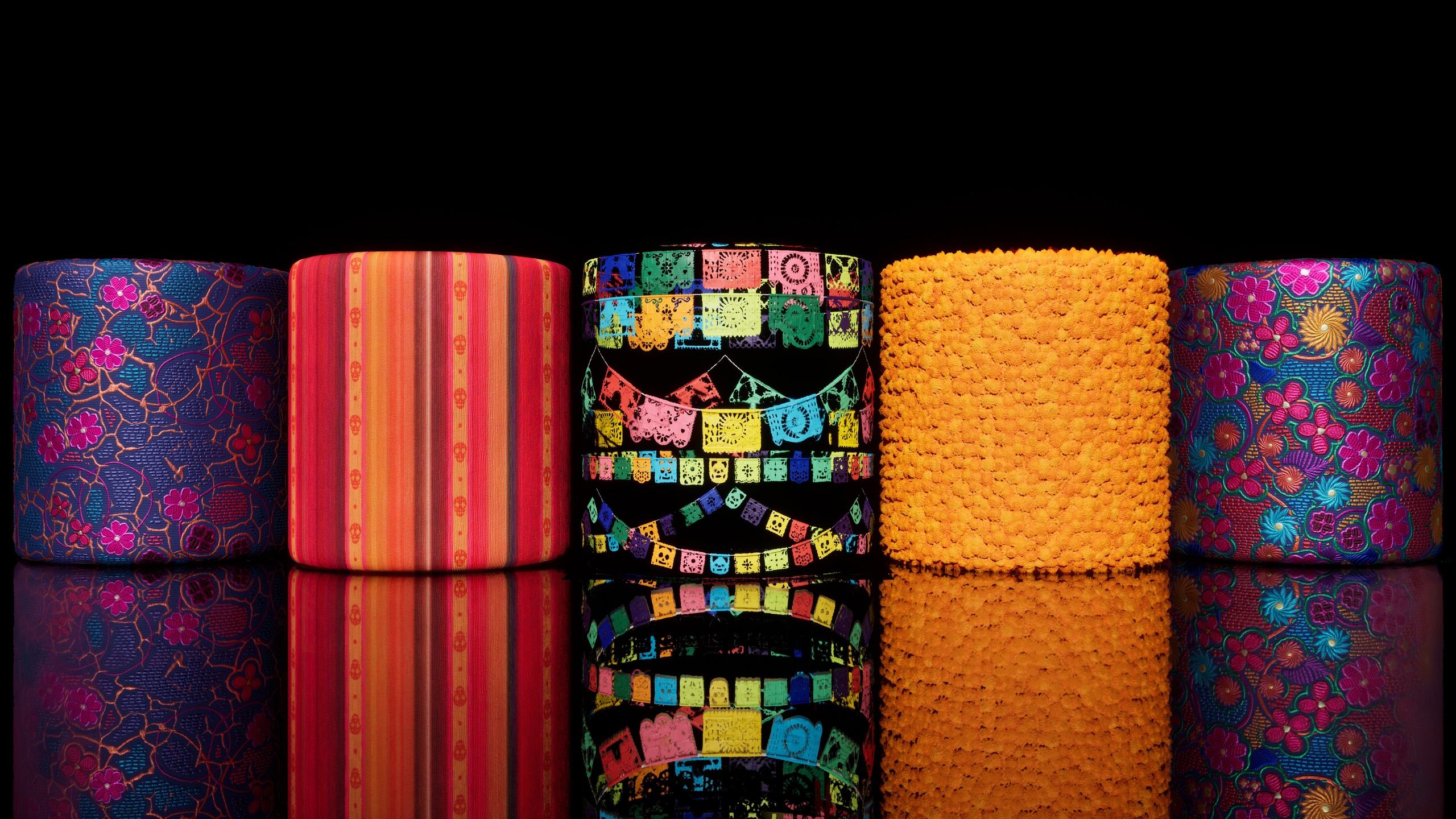 Media 1 for listing Day of the Dead Inspired Material Pack