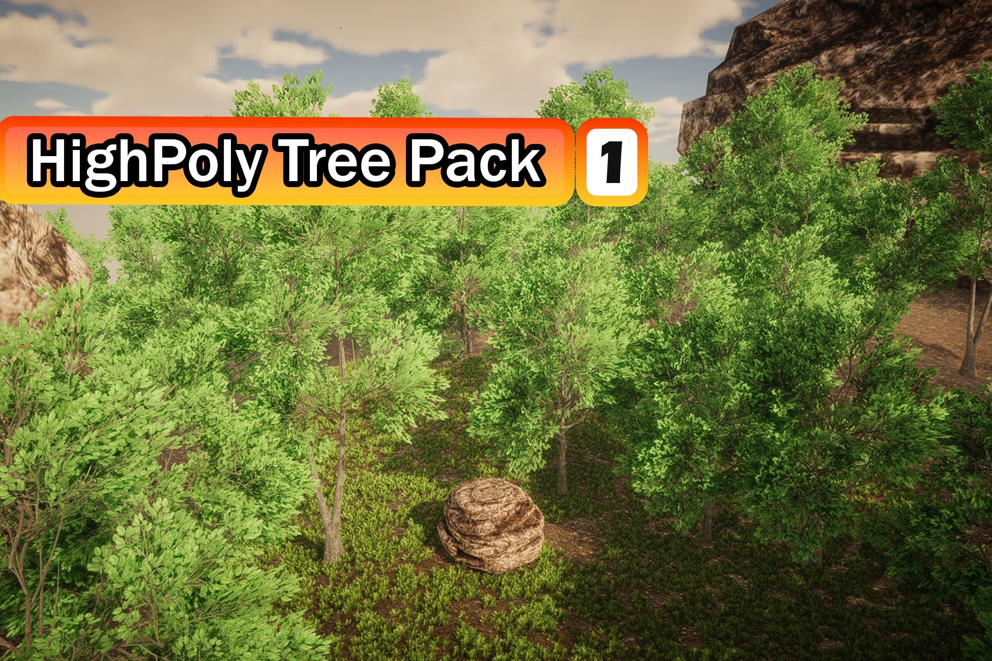 HighPoly Tree Pack #1 | Fab