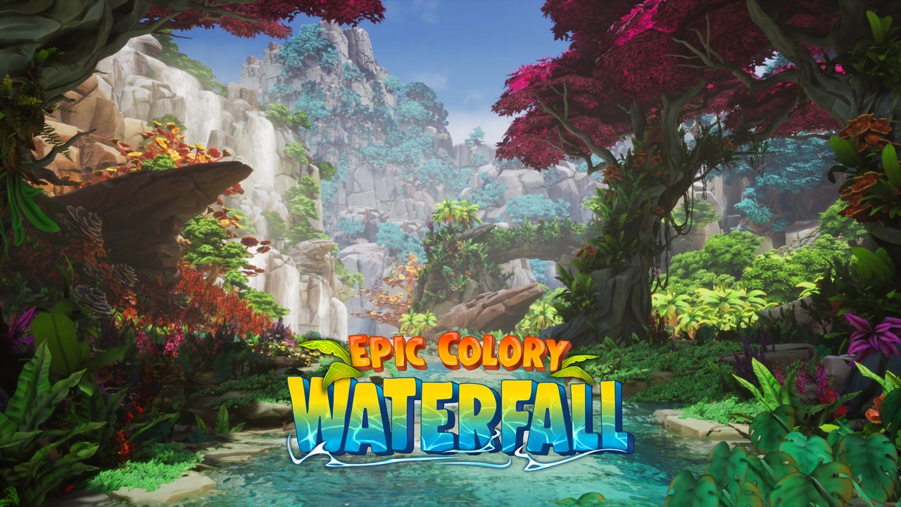 Media 1 for listing Stylized Colory Waterfall