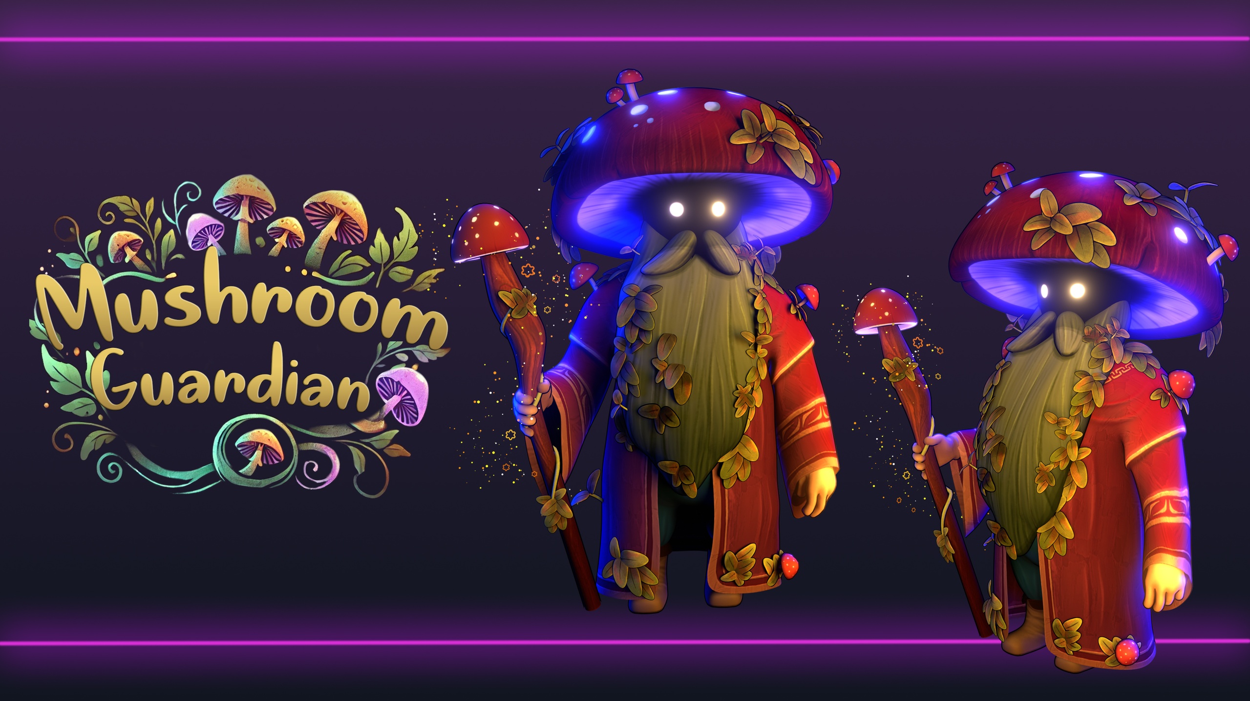 Media 1 for listing Morelius – The Ancient Mushroom Guardian | 3D Character Model    🍄✨