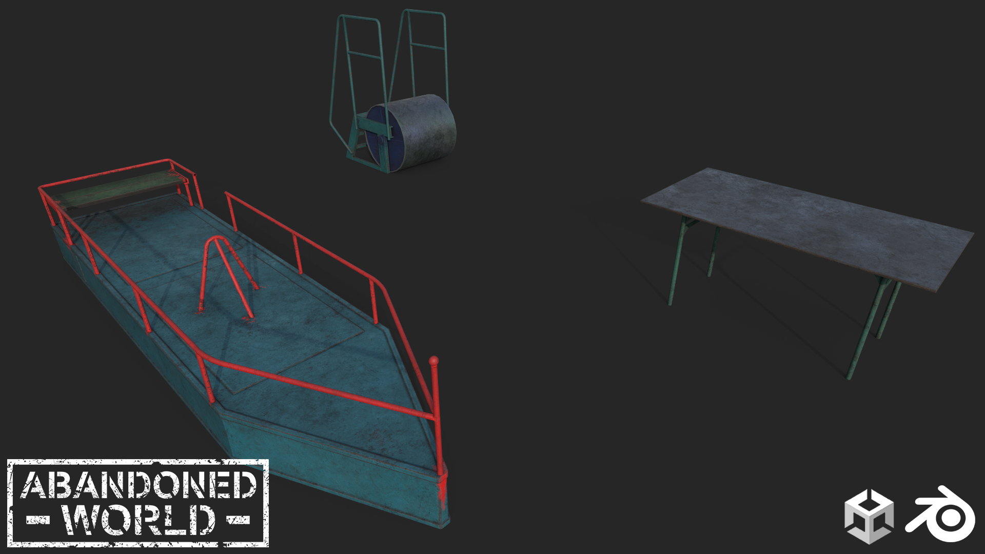 Old Playground Props Set vol.1 | Fab