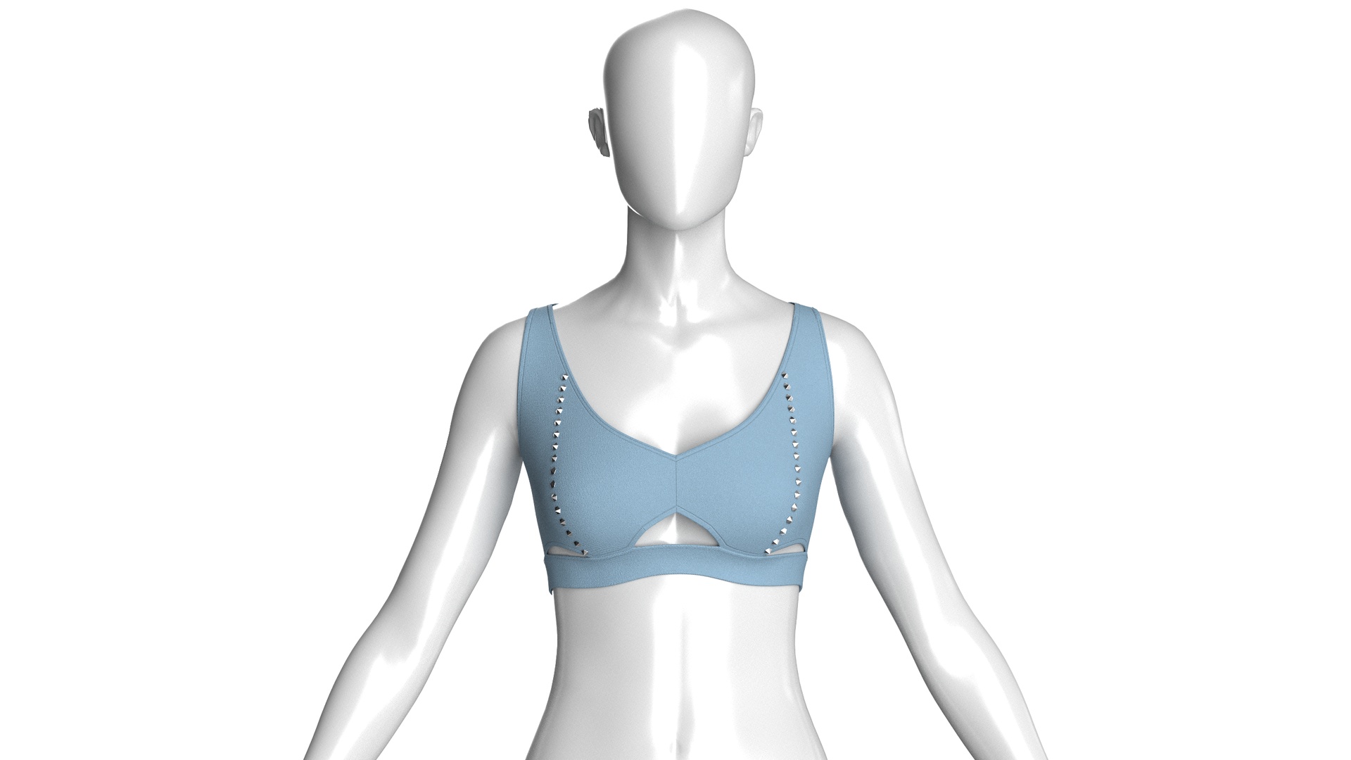Media 1 for listing Girls Bralette With Underbust Cut - Out | High Poly