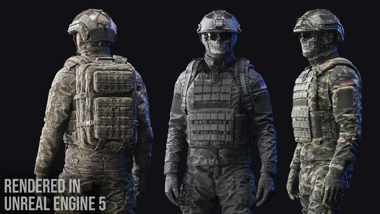Media 1 for listing Soldier Character 路 Tactical Spec-Ops 01