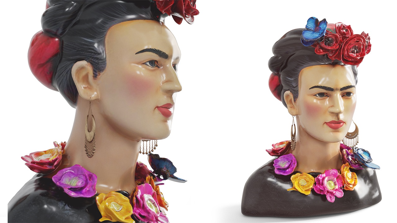 Media 1 for listing Colorful Frida Kahlo figurine