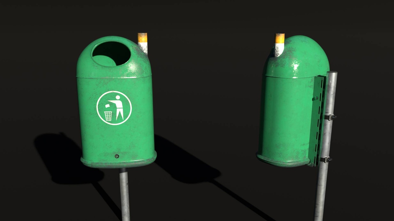 Medium 1 für Eintrag 🗑️ Vienna Municipal Trash Bin – Realistic Urban Prop