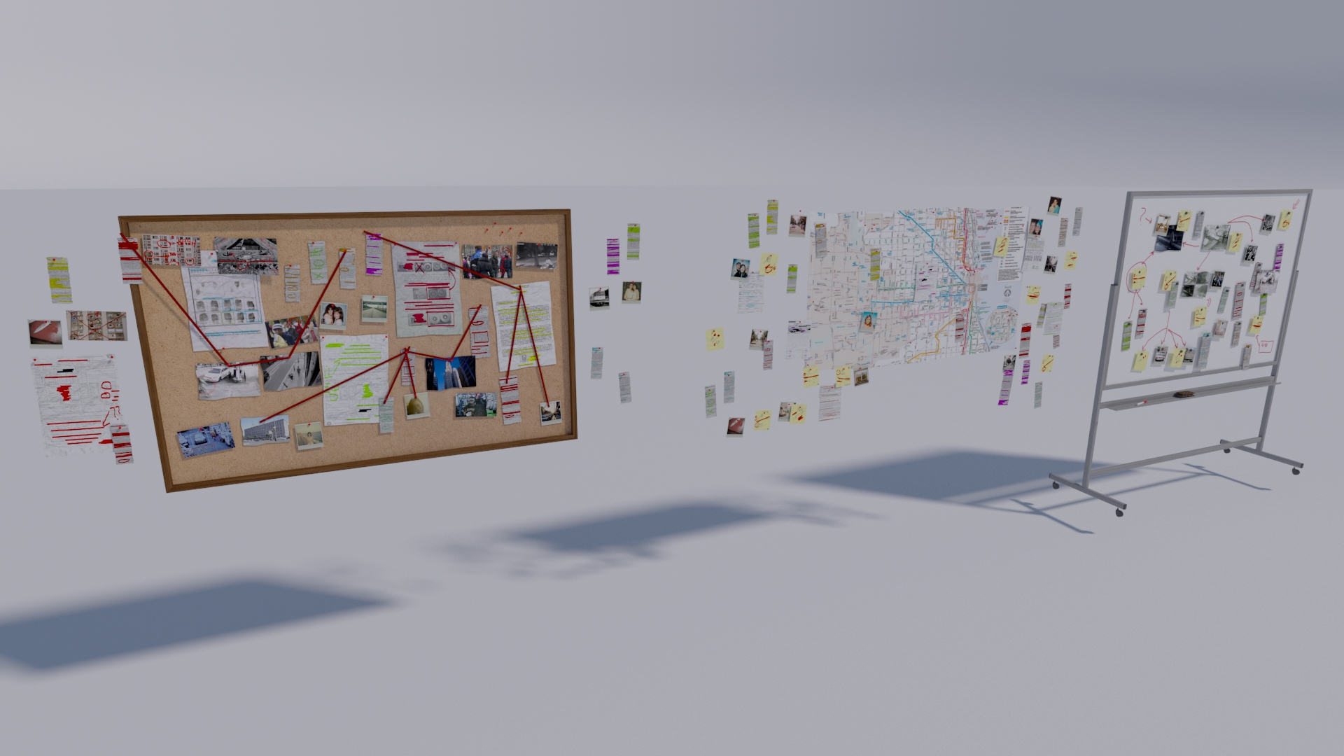 research board with documents | Fab