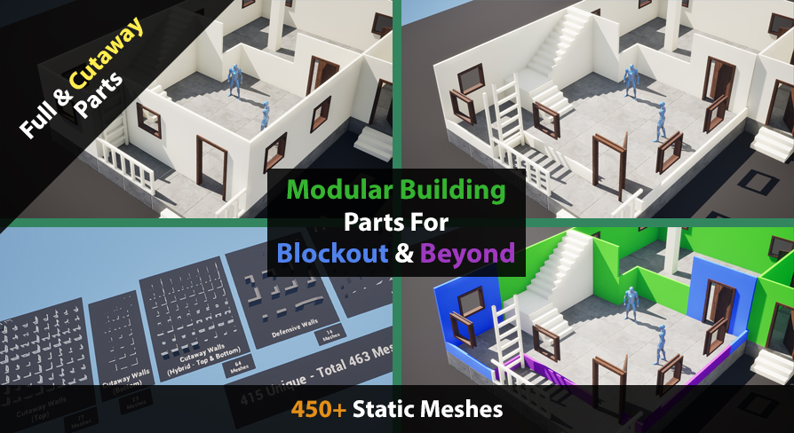 450+ Modular Building Parts For Blockout & Beyond | Fab