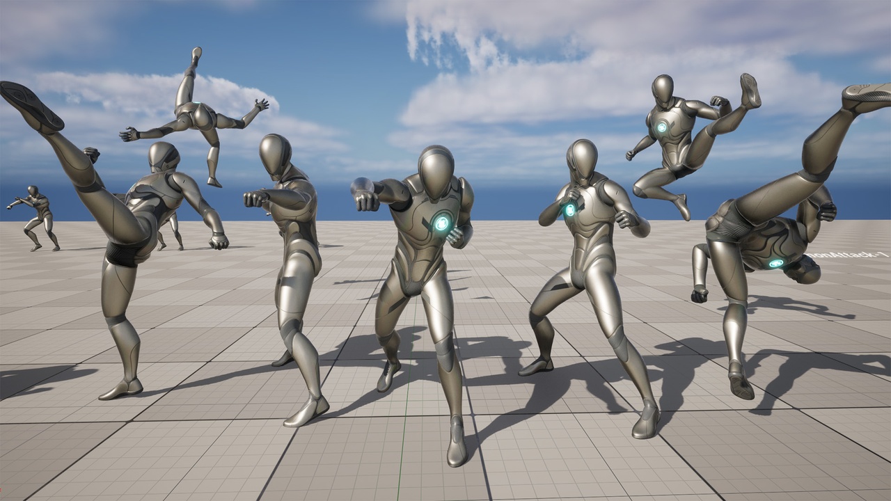 Media 1 for listing Dynamic Hand to hand Fighter Combat Animations