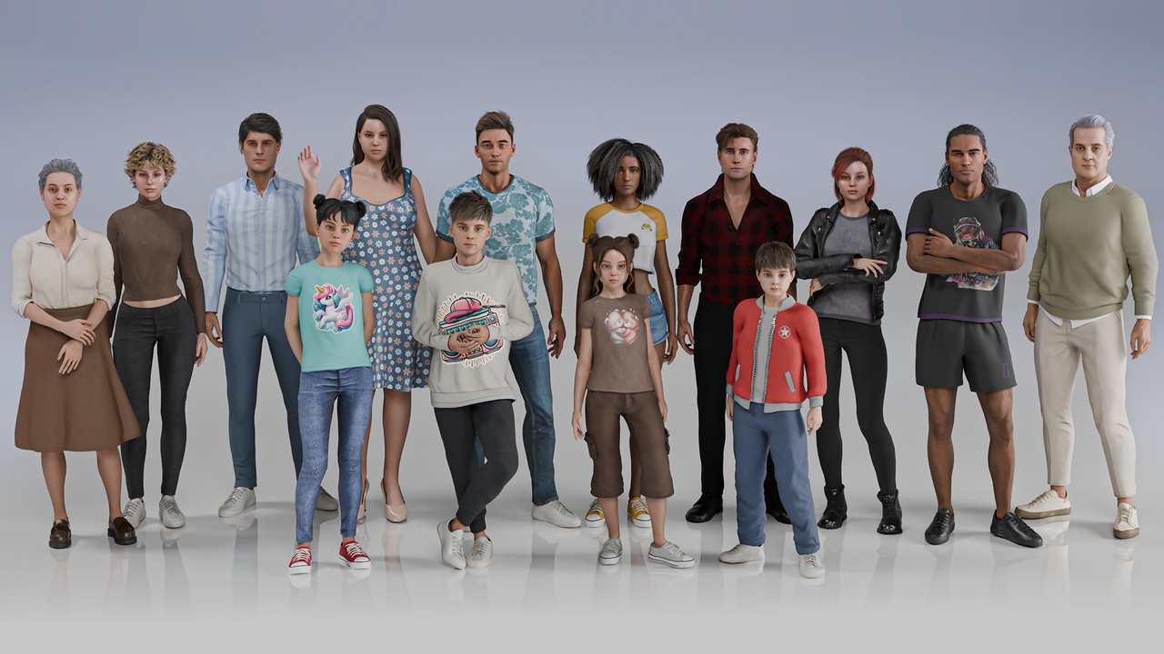 Media 1 for listing Casual Character Pack_V1