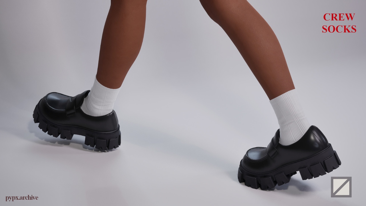 Media 1 for listing Crew Socks - Resizable Metahuman Clothing