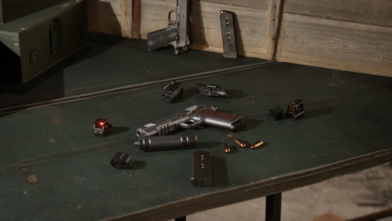 Media 1 for listing M1911 Pistol 3D Model | Modular + Rigged + HQ and Game-Ready