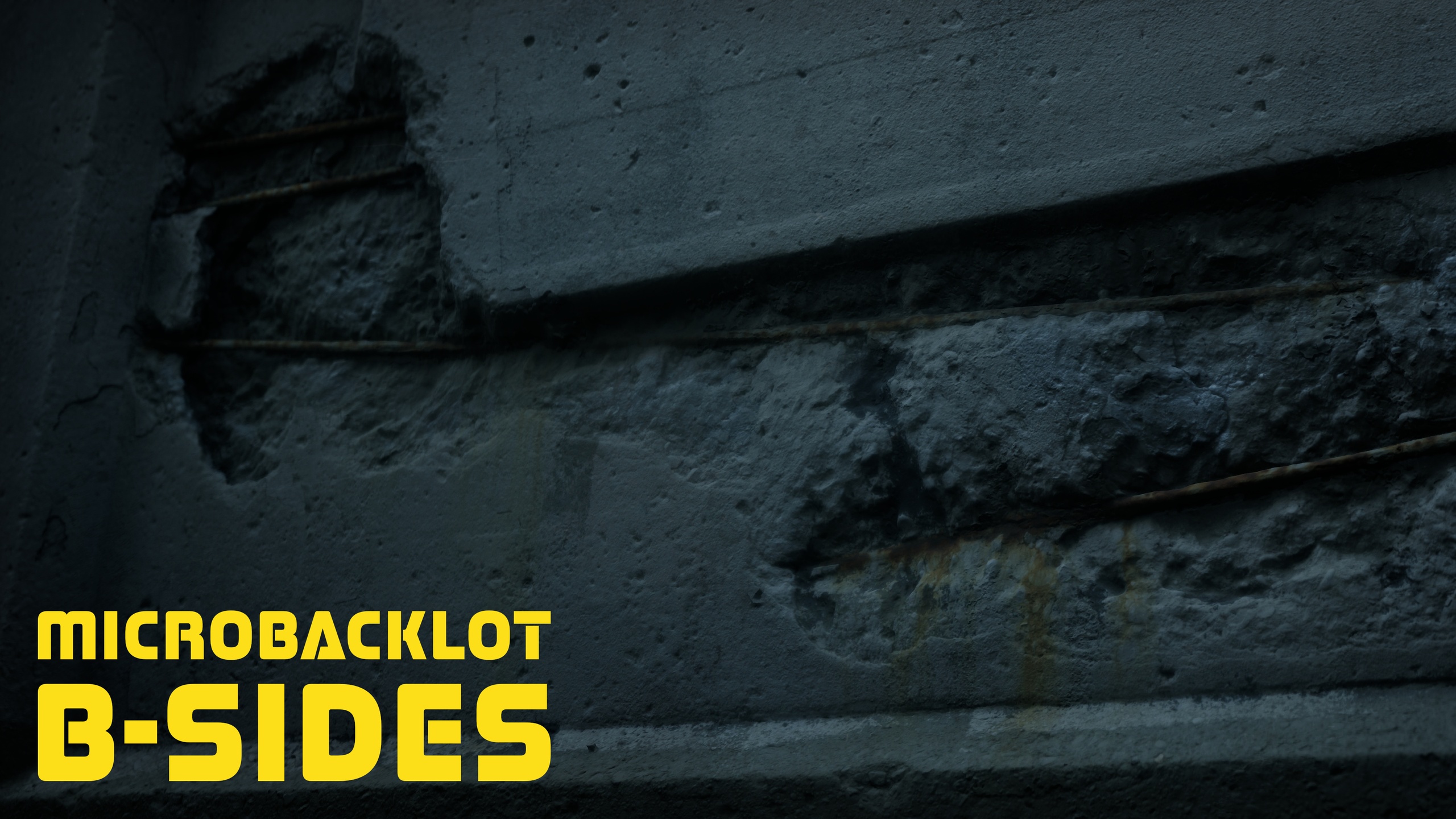 Media 1 for listing MICROBACKLOT | B-SIDE // Concrete Rebar Wall – Urban Decay Hero Prop