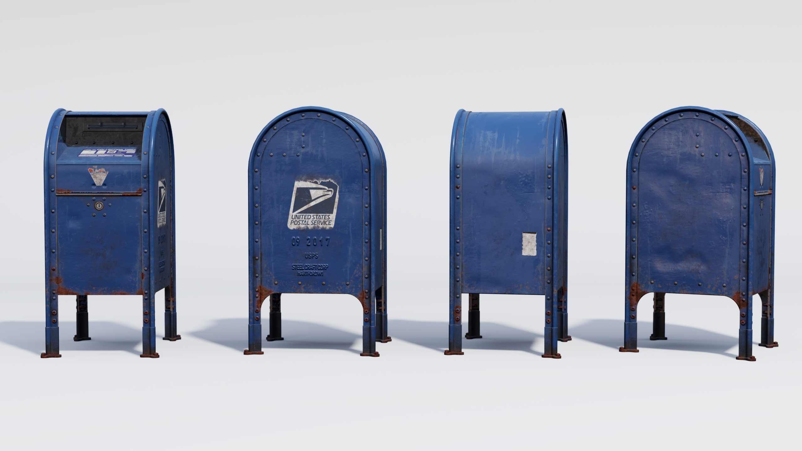 Media 1 for listing Blue Mailbox