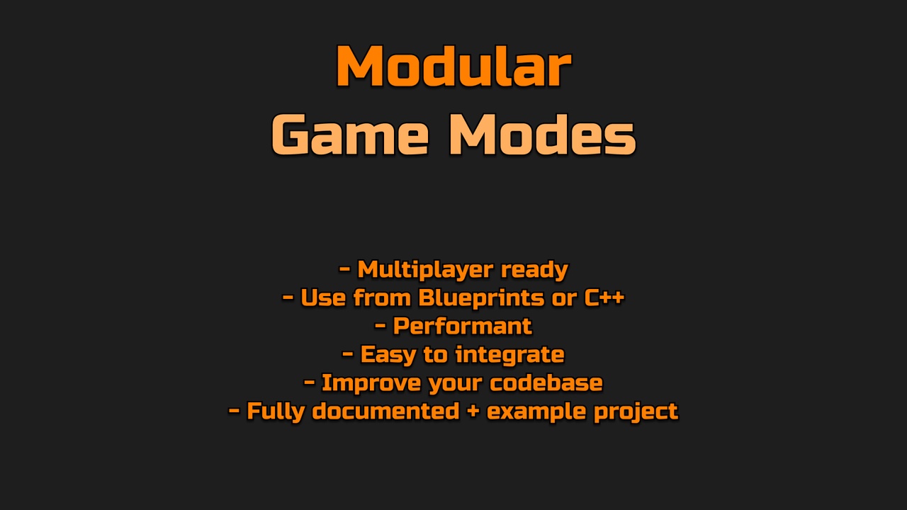 Modular Game Modes ์ ํ ๋ฑ๋ก์ ์ํ ๋ฏธ๋์ด 1๊ฐ