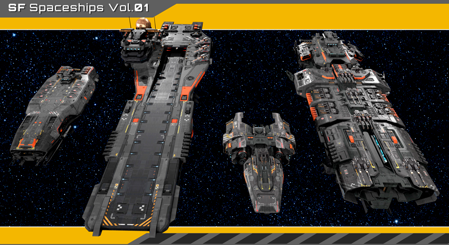 Spaceship Pack 1 | Fab