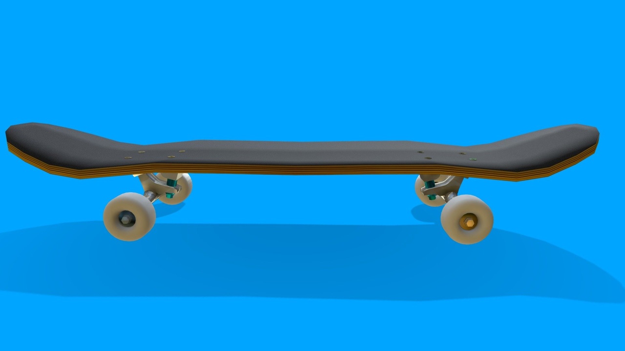 Media 1 for listing Realistic Skateboard with Astronaut Motive