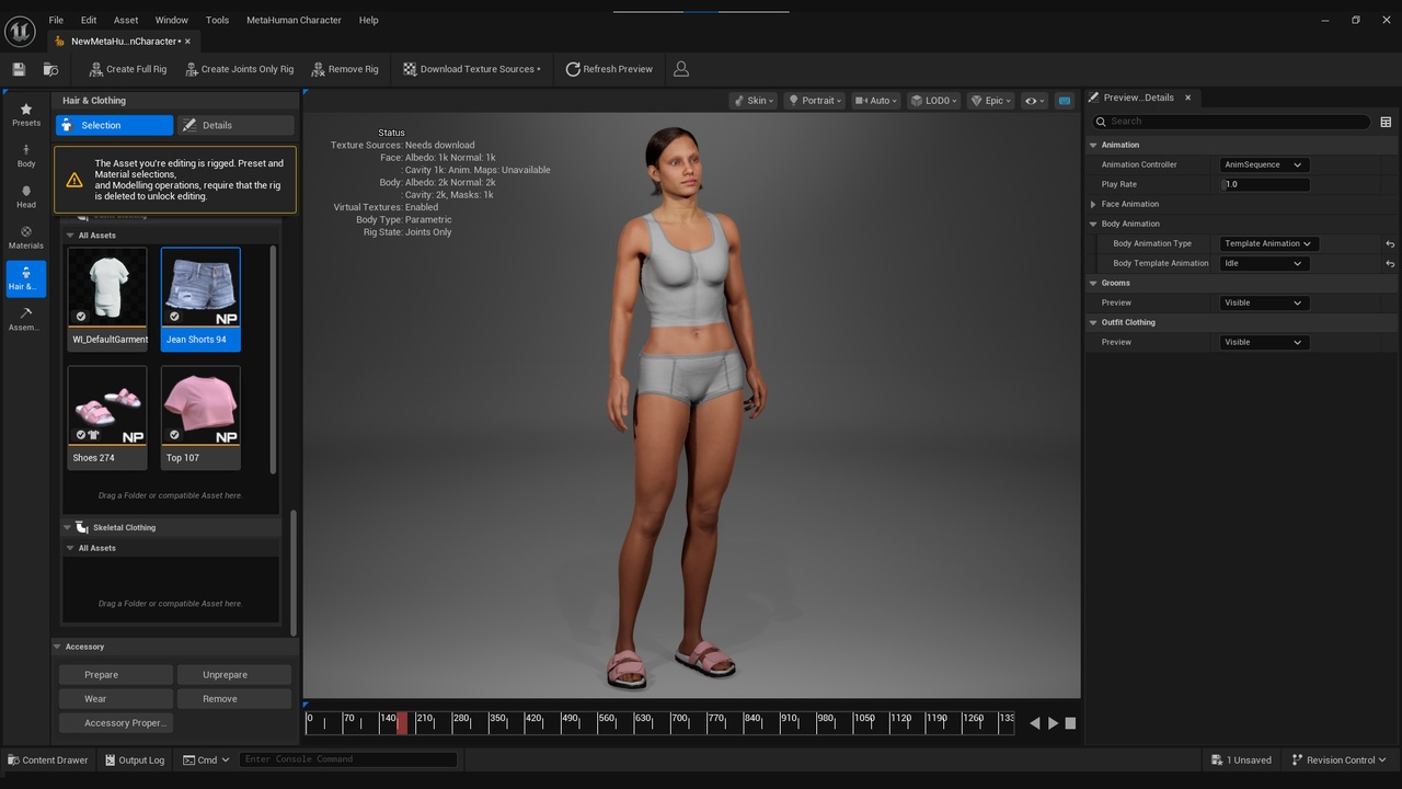 Media 1 for listing Summer Outfit for Metahuman 3 - MHPKG