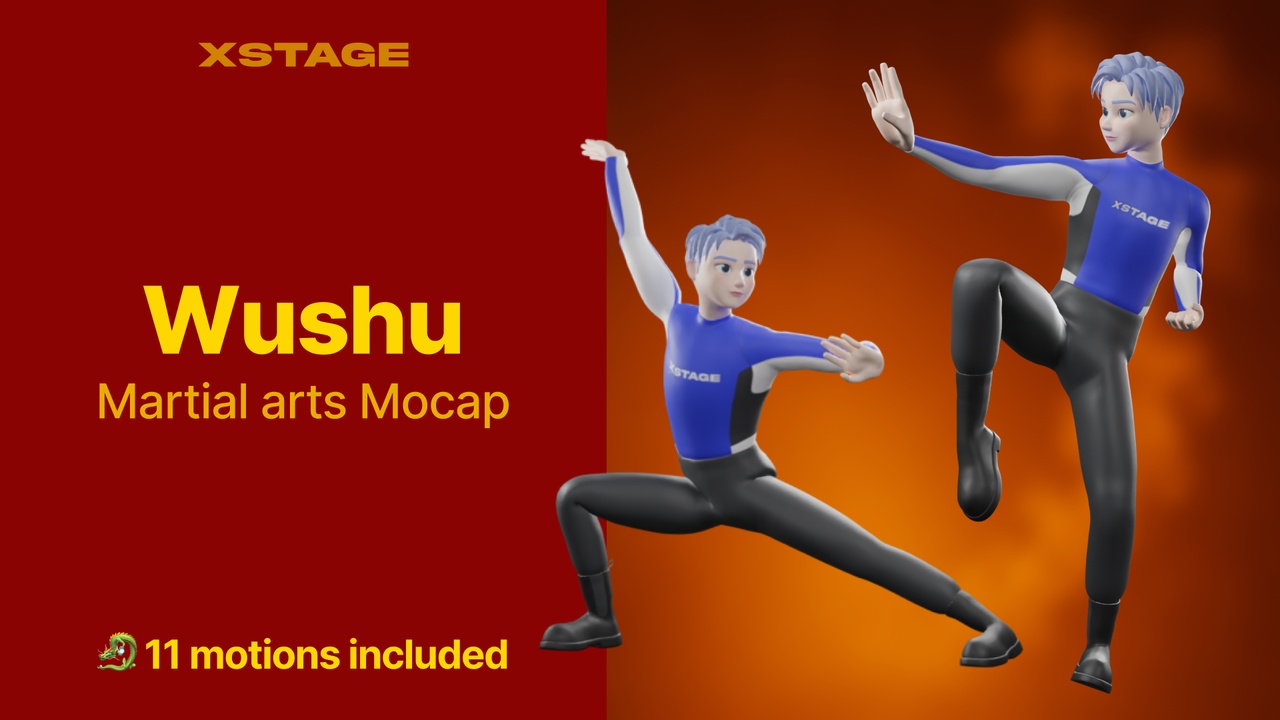 Media 1 for listing Wushu | Martial arts Mocap Pack