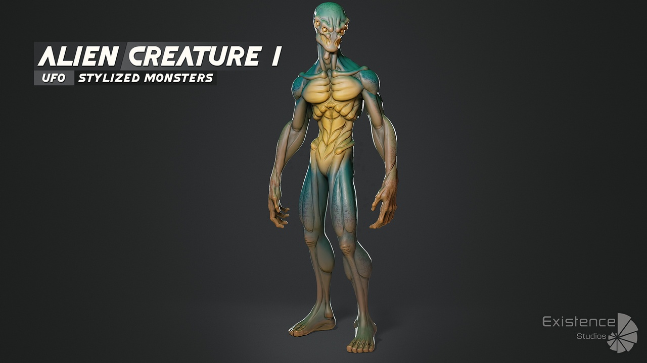 Alien Creature 01 - Low Poly Stylized Monsters - Animation Fantasy ...