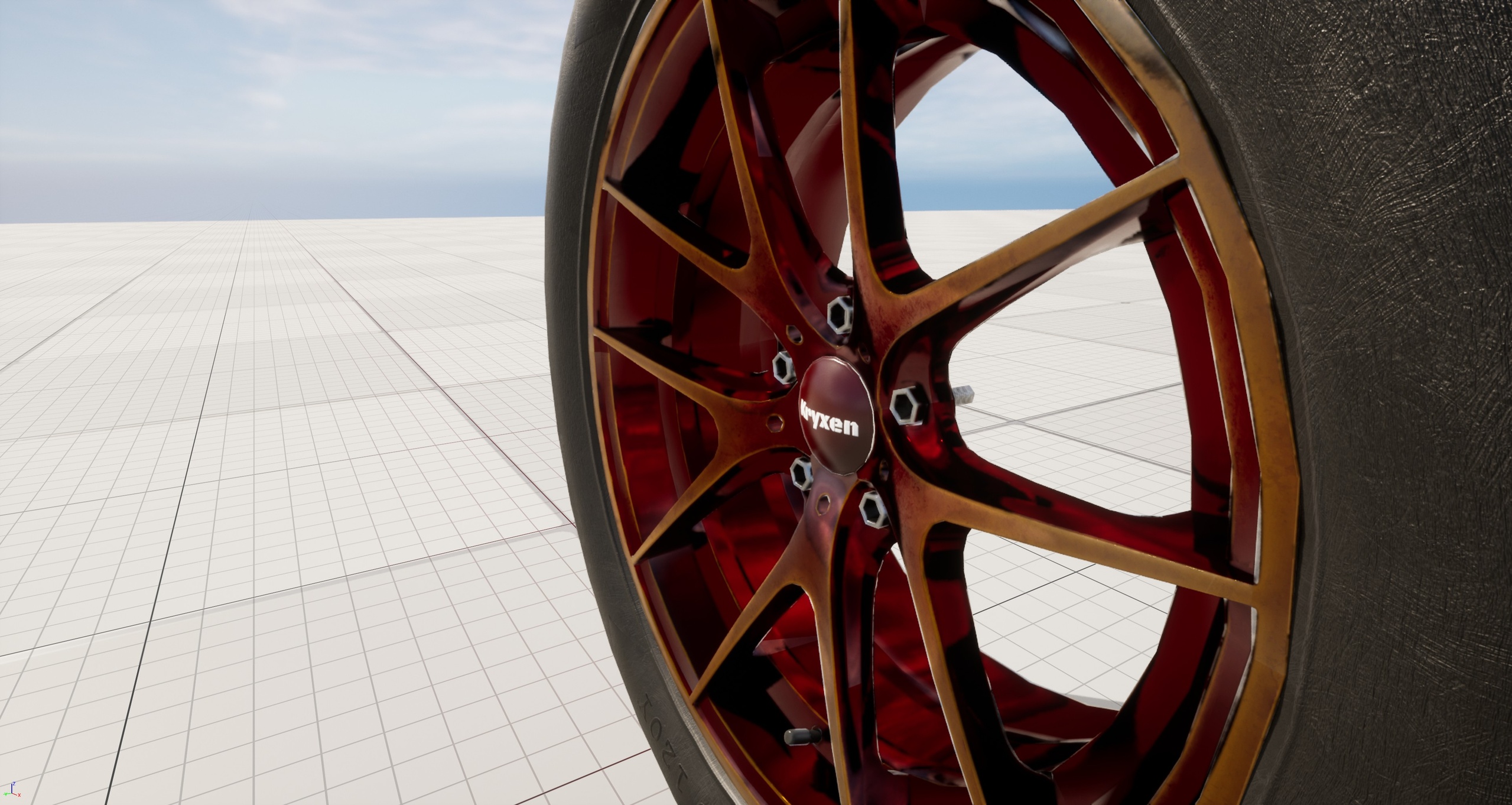 Media 1 for listing Kryxen Wheel V1 - Candy_Red - Game Ready (UE5 & Unity)
