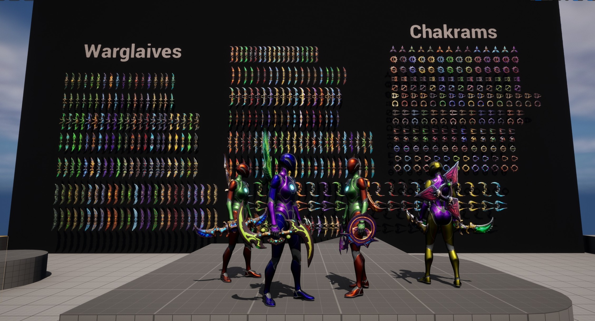 Media 1 for listing Fantasy Warglaive & Chakrams (250+ skins)