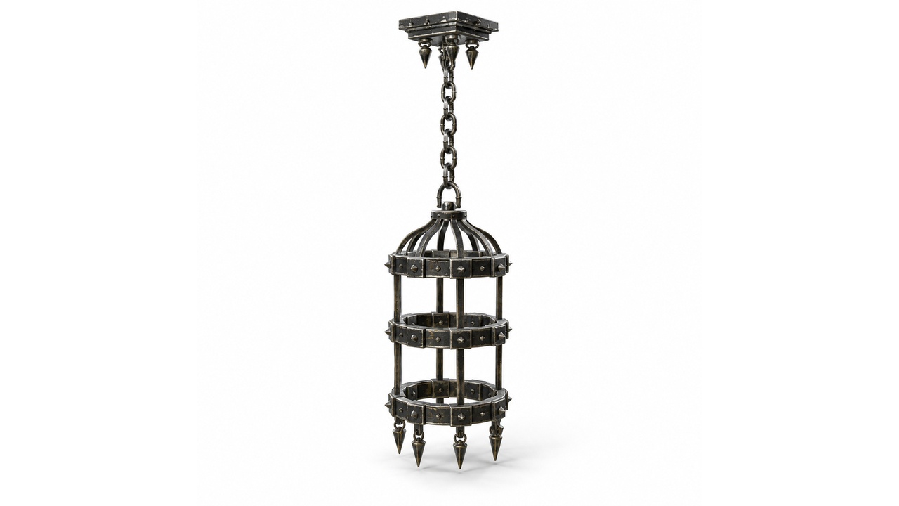 Media 1 for listing Fantasy Gothic Hanging Chandelier