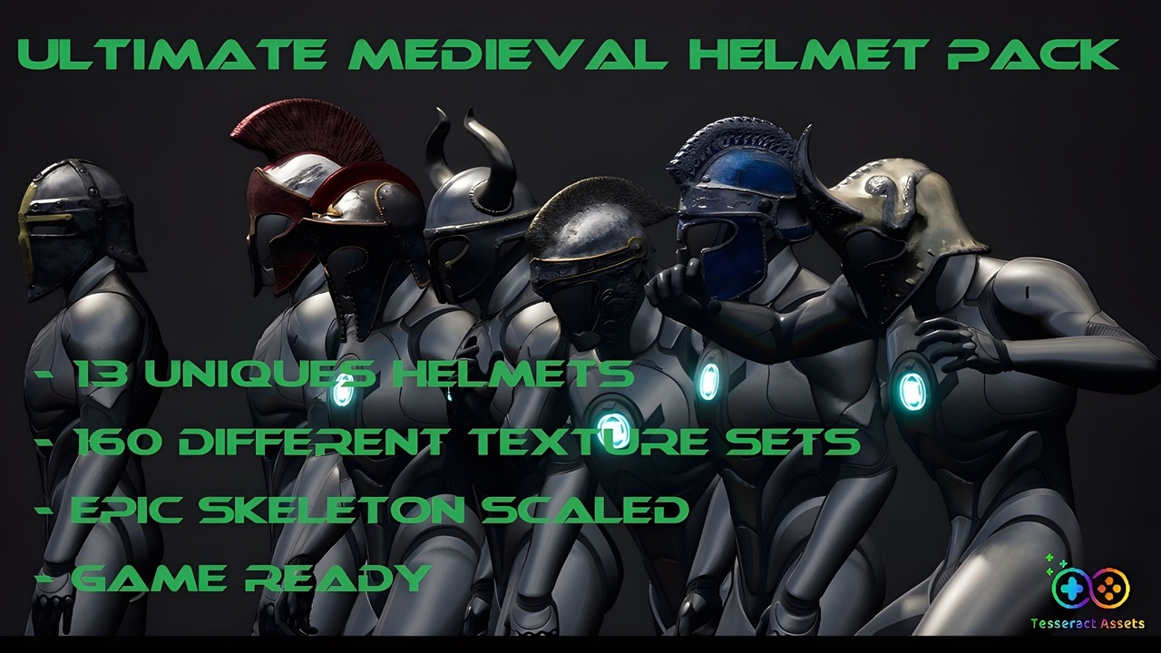 Media 1 for listing Ultimate Medieval Helmet Pack