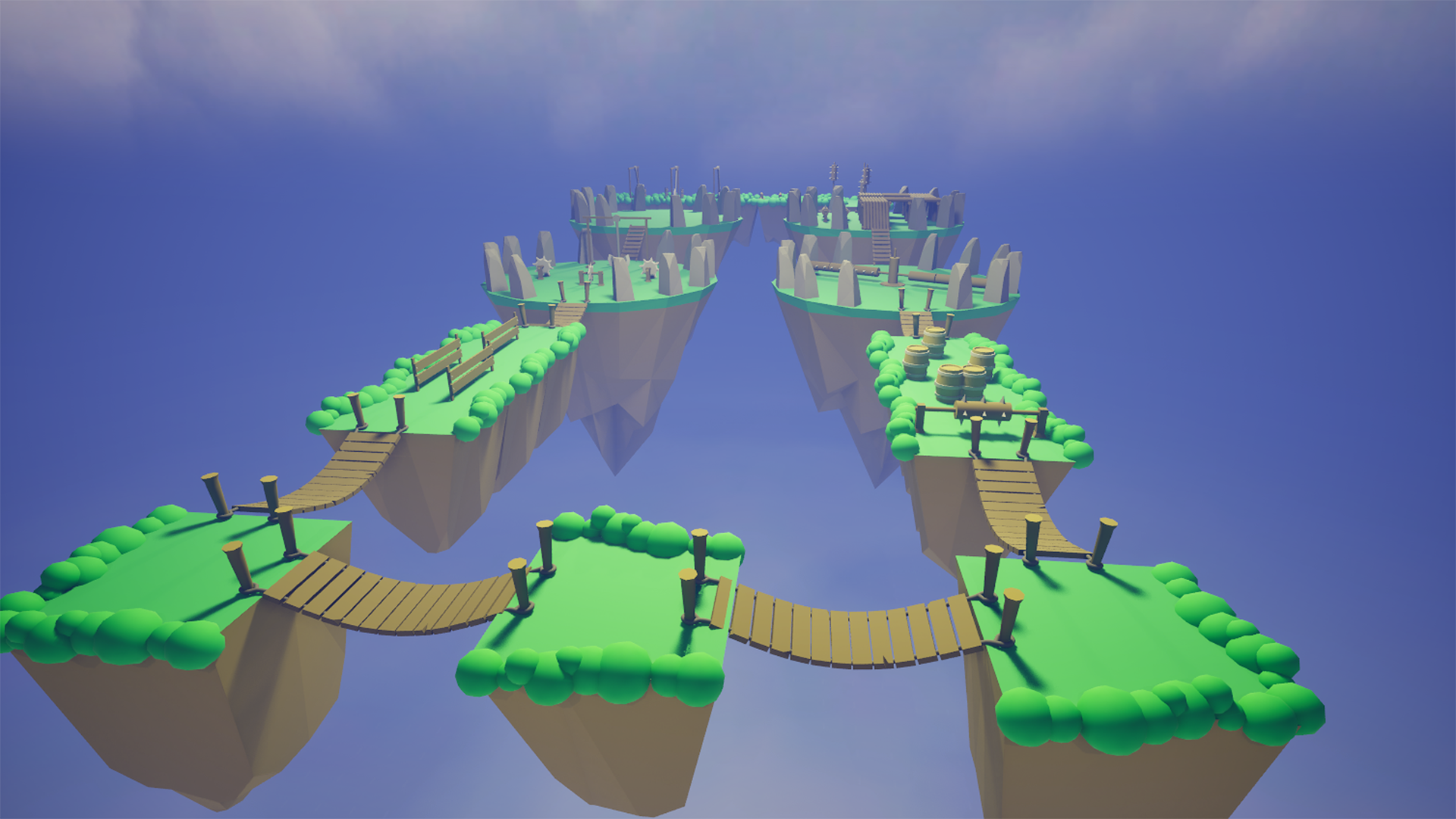 Platformer Low Poly Modular Pack | Fab