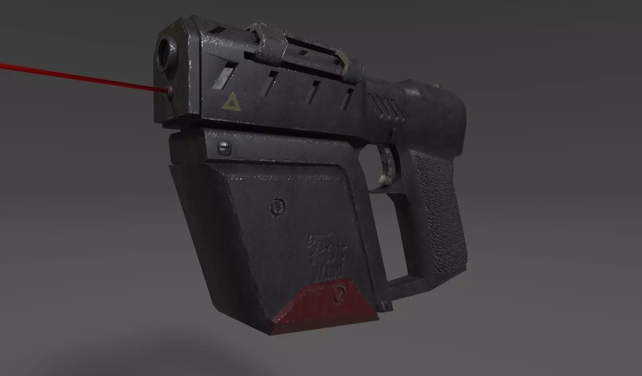 Media 1 for listing Sci-Fi Laser Pistol - Game Ready 3D Weapon Prop