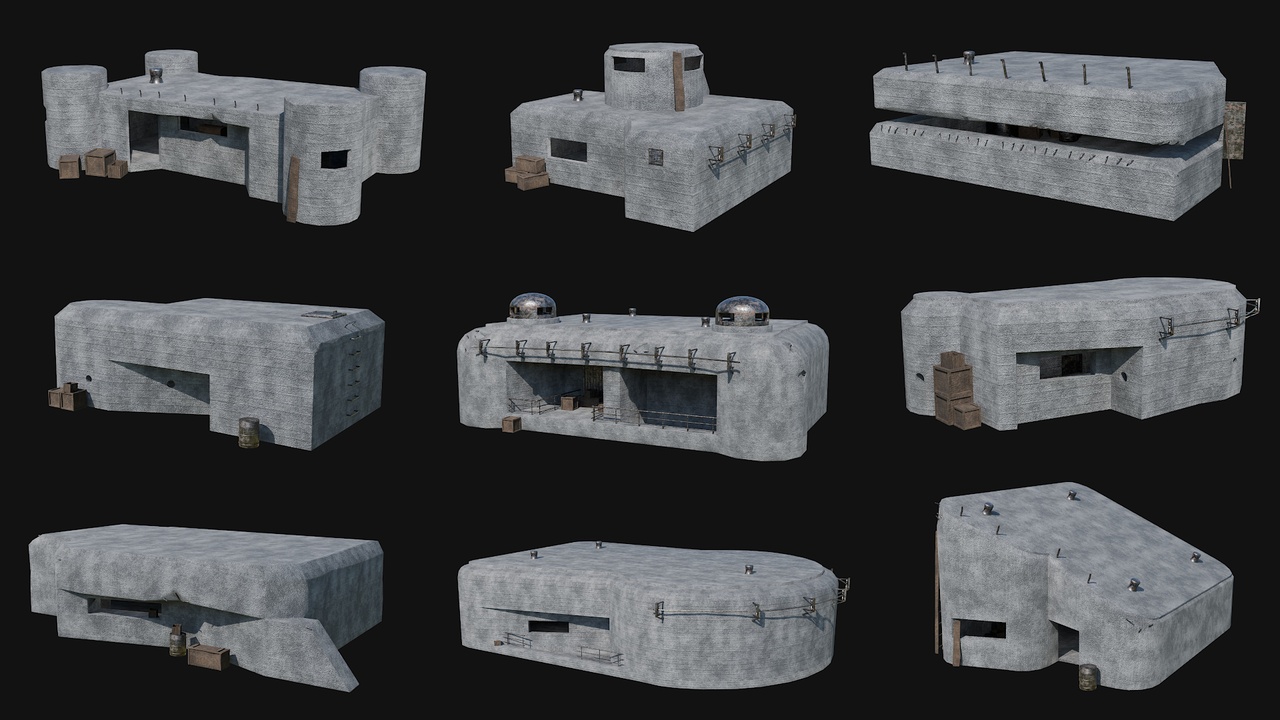 商品 Bunkers Military Shelter Fortifications 的媒体 1