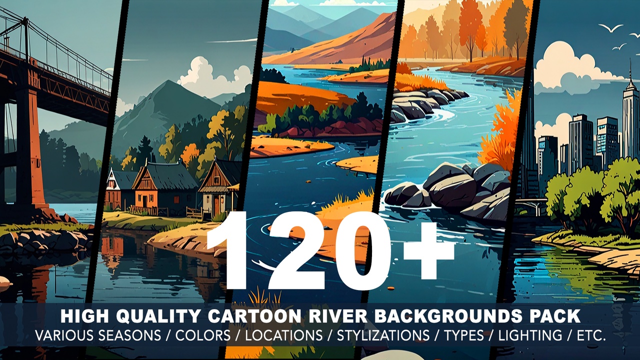 Media 1 for listing 120+ RIVER BACKGROUNDS