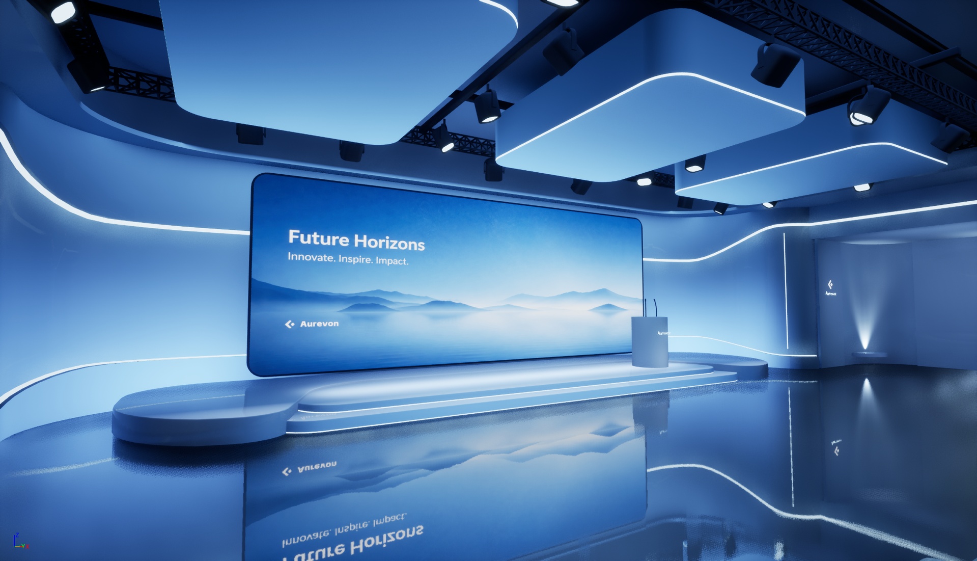 Media 1 for listing Modern Futuristic Conference Stage