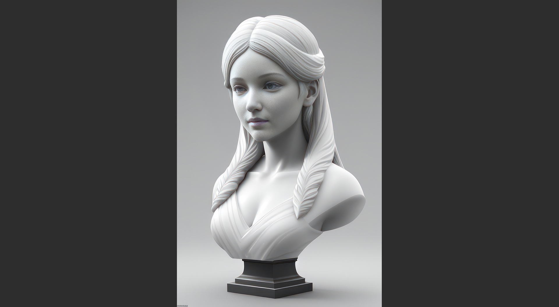 Media 1 for listing 040 High Detail Male Head White Model High Poly Art Sculpture print model